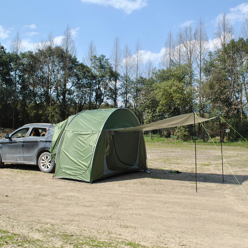 Cheap Goat Tents Upgraded Front Hall SUV Tent with Mesh Extension Canopy Rear Integrated Self driving Tour Car Tail Side Multi person Rain proof   